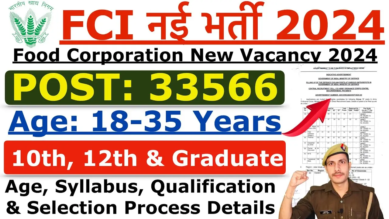 FCI New Recruitment 2024