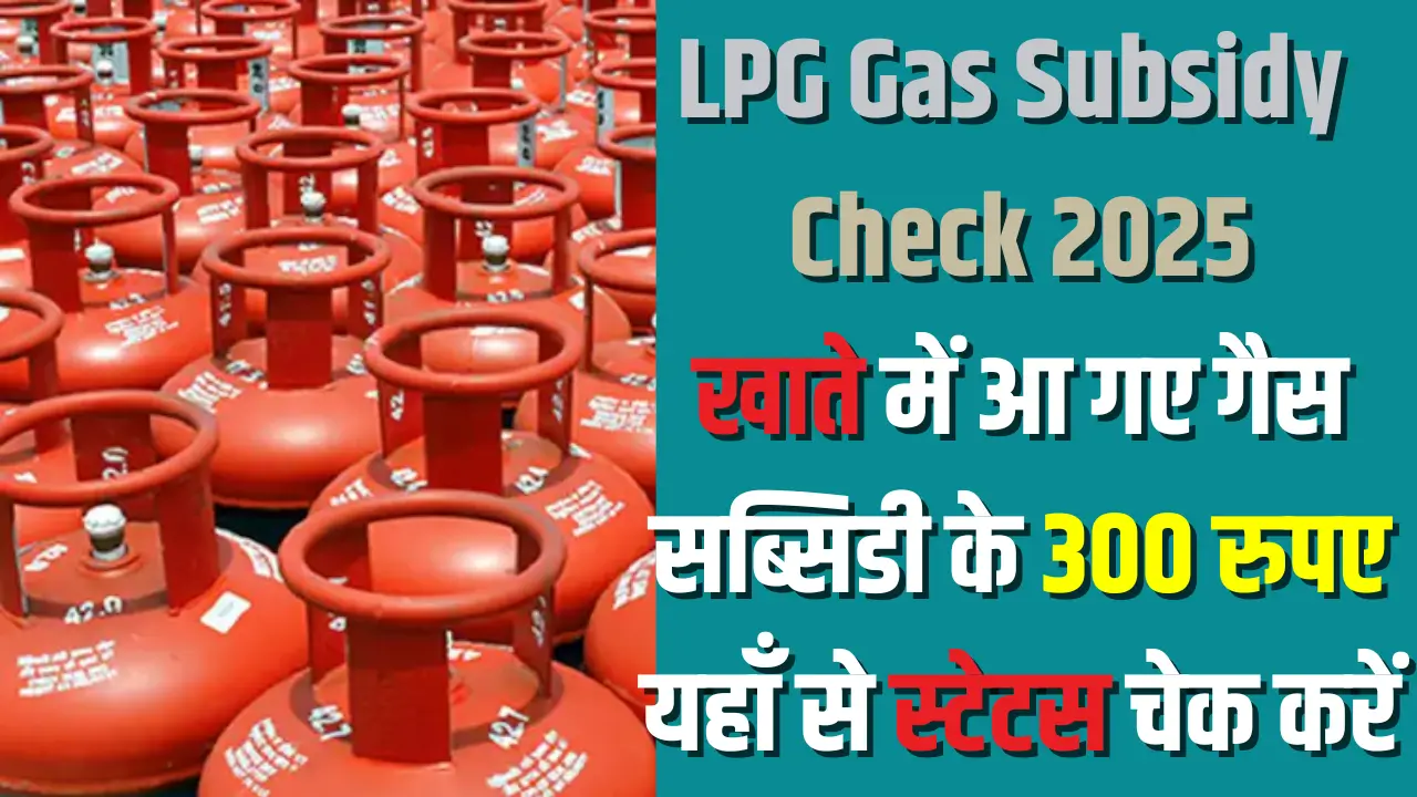 LPG Gas Subsidy 2025