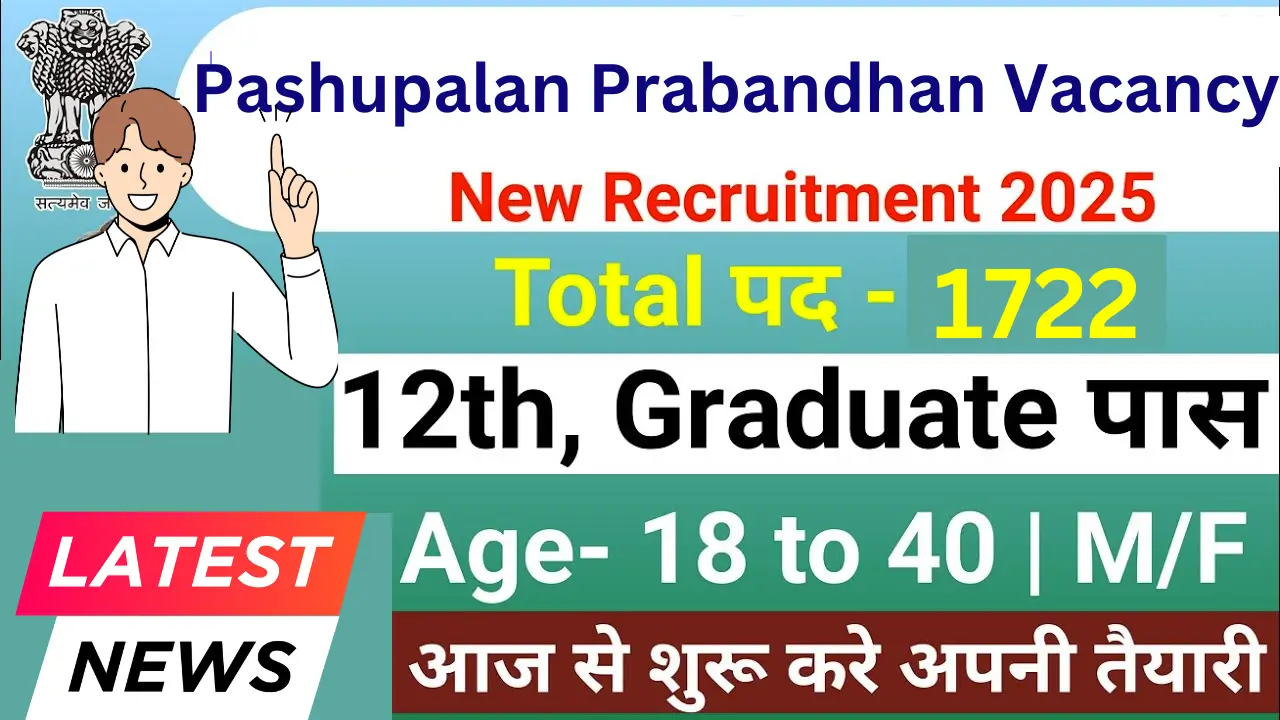 Pashupalan Prabandhan Vacancy