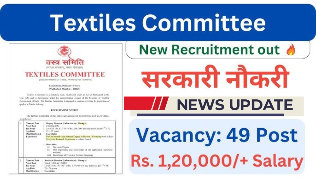 Textile committee recruitment