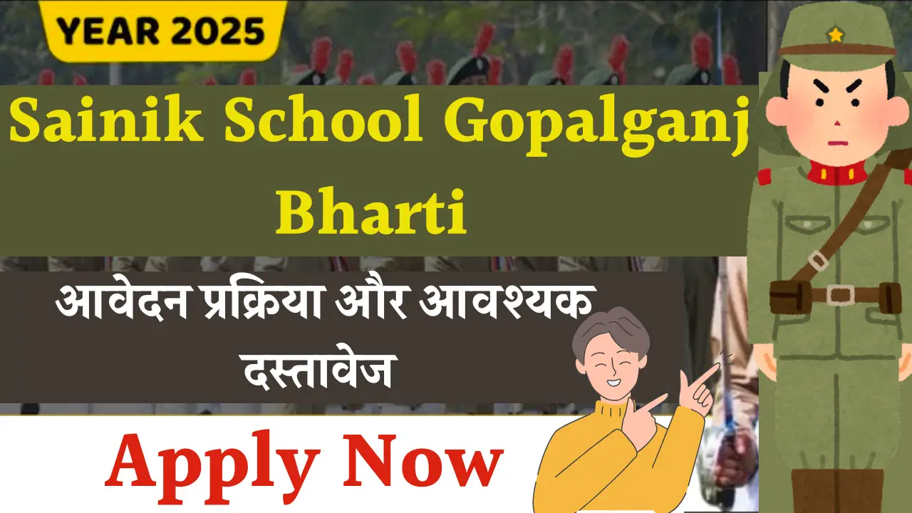 Sainik School Gopalganj Bharti 2025